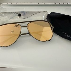 Quay X Desi HIGH KEY Aviator Sunglasses